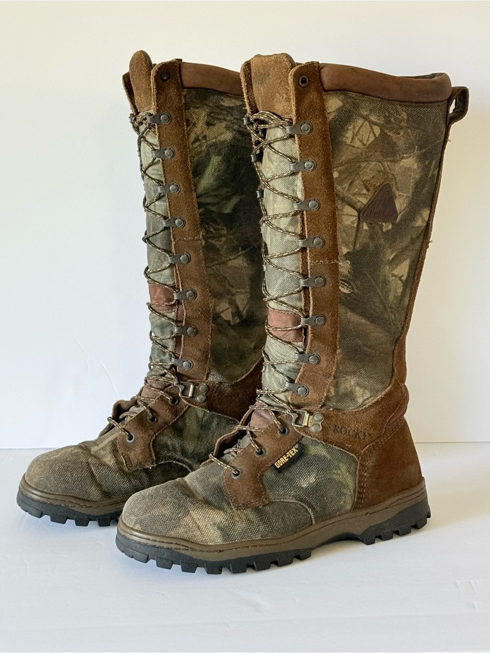 Rocky Women’s 7W GORE-TEX Waterproof Camo Snake Boots Leather Hunting Tall Field